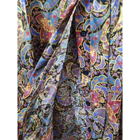 Vintage EJ Harper Long Sleeve Button Down Blouse M - Picture 3 of 7